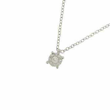 Collana Mirco Visconti Donna Girocolli Fantasia in Oro bianco Diamante 0.06 Ct AB641/5 - AB641/5